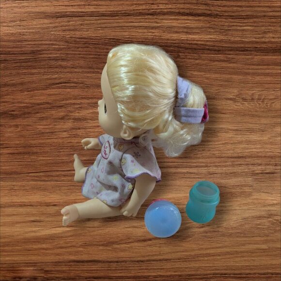 Baby Alive Doll Blonde Hair W/ Accessories Diapers Bottle Dress Pretend Play Toy - Picture 3 of 8